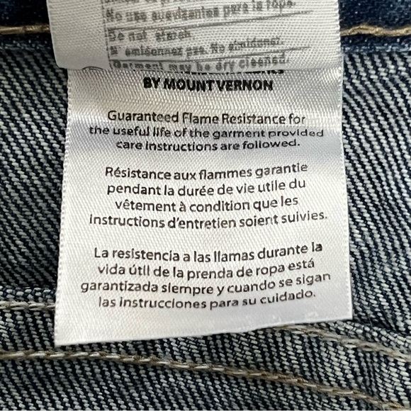 Carhartt Flame Resistant Straight Leg Denim Blue Jeans-Men’s 34x36-Workwear-EUC - Picture 11 of 13